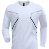 Camiseta Top Masculina de Manga Longa Fina de Secagem Rápida para Exterior para Primavera e Verão, Camada Base Esportiva Respirável Funcional para Caminhada de Verão