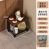 Organizador de escritorio para oficina para mujeres, estante para snacks de gran capacidad, estante de almacenamiento para ollas de salud, portavasos para encimera