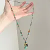 Colar de decoração de pinho verde vintage
