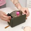 Nueva Bolsa de Labiales Casual Estilo Coreano para Mujer, Gran Capacidad, Impermeable, Almacenamiento de Película de Cuero PU Multicolor, Bolsa Pequeña Portátil de Nicho para Viaje