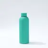 Nueva Botella Deportiva Pequeña de Boca Recubierta de Goma, Taza Térmica, Doble Capa de Vacío de Acero Inoxidable 304, Taza Recta de Boca Pequeña Estilo Americano