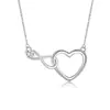 Collar Infinito de Amor Más Vendido Transfronterizo para Mujer con Colgante de Símbolo Infinito Tachonado de Diamantes, Set para Sitio Independiente de Exportación Amazon, Moderno