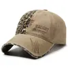 Nova boné de beisebol patchwork lavado transfronteiriço para homens e mulheres, chapéu de primavera e outono, chapéu feminino de proteção solar com estampa de leopardo e aba rígida