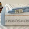 Cubrecama de algodón de doble cara, pieza única, sábana acolchada gruesa de algodón puro, apto para todas las estaciones, protector de colchón antideslizante para tatami