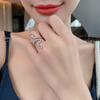Anillo de diseño con forma de serpiente, diseño de nicho femenino, sentido de personalidad, viento frío, anillo de dedo índice abierto, luz de lujo, celebridad de Internet, moda ins