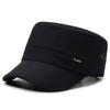 Sombrero plano de moda para hombres de mediana edad, gorra de verano transpirable con protección solar, gorra casual transpirable para exteriores