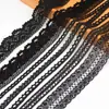 Encaje Tejido de Hilo de Algodón Negro Adorno para Manualidades Tela para Mantel Hecho a Mano Materiales para Ropa de Cama de Sofá Tela para Cortinas