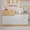 Mostrador de bar, mostrador de caja registradora, mostrador moderno minimalista para tienda de ropa, pequeña tienda de belleza y ropa para mujer, recepción famosa en internet