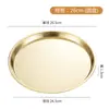 Plato Redondo de Acero Inoxidable 304 Estilo Coreano Plato Escurridor para Tempura Bocadillos Plato para Fruta Estilo Occidental Plato Multifuncional para Barbacoa con Escurridor Plato para Cena