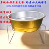En stock al por mayor estante pequeño para olla caliente 3.0 de grosor alambre de hierro chapado soporte para llevar multi-especificación estante desechable para pescado a la parrilla