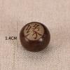 Semilla de Bodhi de Jade Blanco Raíz de Bodhi Blanca Flor de Loto Tallada Bolsa de Dinero Cuentas Sueltas Cuentas Sueltas para DIY Cuentas Sueltas Talladas Accesorios