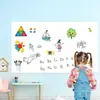 KYCT050 Adesivo de Quadro Branco Removível com Verso Adesivo Plano Semanal Plano Mensal Quadro de Mensagens Apagável Adesivo de Parede Sem Danos