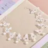 Moda Europea y Americana para la Cabeza Personalidad Novia Niñas Perlas Cuentas Cristal Cadena Suave Diadema Tocados Venta al por Mayor Transfronteriza Europea y Americana