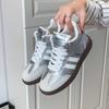 Zapatos Blancos de Media Caña Estilo Coreano Nuevo Otoño 2024 para Estudiantes, Versátiles, Casuales, Deportivos, de Suela Gruesa Hb11