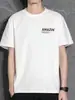 Camiseta de Manga Curta Verão 2024 Feminina Solta Estilo Coreano Nova Camiseta Branca Top Feminino Camiseta de Meia Manga Tendência