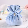 Bolsa de Dulces de Terciopelo Creativa para Boda, Franela, Caja de Dulces de Boda Europea, Caja de Dulces para Regalo a Mano, Bolsa de Regalo al por Mayor