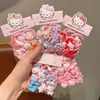Lindo Kit de Gomas para el Cabello para Niños, Bandas para el Cabello de Bebé que No Dañan el Cabello, Cuerdas para el Cabello de Dibujos Animados para Niñas, Anillos para el Cabello del Tamaño de un Pulgar, Dulces Anillos de Toalla