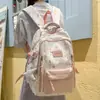 Nova Mochila Estilo Ins Academy Leve Bonita para Alunos do Ensino Fundamental e Médio Doce Casual Alta Aparência Mochila