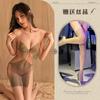 Lencería sexy con tirantes y perspectiva de cuerpo brillante para chica de discoteca, vestido uniforme.