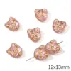 Miçangas de Vidro Tcheco Coração Rosa Miçangas Soltas Artesanal DIY Pulseira Colar Brincos Pingente Materiais para Joias Acessórios