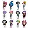 Clipes de Papel da Moda para Grupos de Meninas, Venda Quente Transfronteiriça, Em Estoque, Marcadores de Página de Borracha Macia em PVC de Desenho Animado, Acessórios de Papelaria para Estudantes