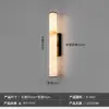 Lámpara de pared minimalista posmoderna anti-mármol para pared de fondo de sala de estar de villa, mesita de noche de dormitorio, hotel, accesorio de iluminación de pasillo estilo chino