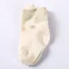Meias de Algodão Coloridas Naturais para Bebês Meninos e Meninas, Ponta Costurada à Mão Sem Costura, Abertura Folgada, Atacado para Bebês e Crianças
