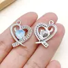 Sal Marina Aleación Azul Corazón Mariposa Luna Pentagrama Colgante DIY Pulsera Hecha a Mano Collar Accesorios de Joyería
