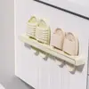 Estante para Pantuflas de Baño Personalizado, Estante para Pantuflas de Baño Montado en la Pared sin Perforaciones, Zapatero sin Instalación para Dormitorio de Estudiantes