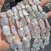 Una Perla Cuadrada Barroca Natural, Perla de Forma Irregular, Perla de Agua Dulce, Accesorios para Joyería DIY al por Mayor