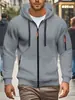 Sudadera con capucha para hombre de primavera y otoño transfronteriza, con cremallera, multibolsillos, tipo jersey, chaqueta deportiva casual para hombre