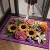 Alfombrilla de suelo de barro de diatomeas estilo felpa 3D para baño, absorbente, felpudo para puerta de baño, antideslizante, resistente al desgaste