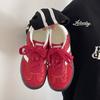 Zapatos de Entrenamiento Retro Alemanes de Nicho para Mujer Primavera y Verano 2025 Nuevos Tenis Deportivos y de Ocio Versátiles de Suela Gruesa Zapatos Blancos Forrest Gump