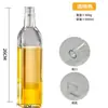 Botella de Aceite de Oliva Transfronteriza Olla de Vidrio para Aceite Sin Aceite Colgante Cocina Botella de Salsa de Soya Olla para Vinagre Grado Alimenticio Botella de Vidrio Cuadrada para Aceite Olla para Aceite