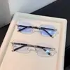 Óculos de Proteção de Novo Estilo com Borda Lapidada em Diamante de Alta Definição, Óculos Planos Sem Armação da Moda Anti Luz Azul com Diamantes, Óculos de Leitura de Alta Qualidade