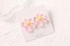 Pendientes de resina con efecto flor, accesorios para otoño e invierno, material de joyería femenina, accesorios de joyería para orejas DIY, venta al por mayor