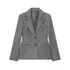 Artículo Popular de Venta Rápida Transfronterizo 2026 Primavera Nuevo Estilo Mezcla de Tejidos Originales Cintura Ceñida Falda Corta Dobladillo Blazer