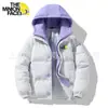 Nova Roupa de Outono e Inverno de 2025, Conjunto de Duas Peças com Capuz de Algodão para Homens e Mulheres, Jaqueta de Algodão Acolchoada Espessa à Prova de Vento e Quente para Uso Externo