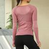 Ropa de Yoga Primavera 2025 Top de Secado Rápido Transpirable Fitness Manga Larga para Correr Camiseta con Dedos Ajustada Sexy Ropa Deportiva