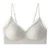Popular Base Alternativa Live U-Brand Renda Lingerie para Jovens com Seios Pequenos, Anti-Queda, Costas Bonitas, Sutiã Sem Costura