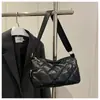 Bolsa de Hombro de Diamantes de Gran Capacidad para Mujer 2026 Primavera Nueva Moda Tendencia Estilo Coreano Nicho