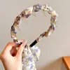 Faixa de Cabelo de Tule Coreana de Alta Qualidade com Strass Envolto, Versátil, Estilo de Luxo Leve, Elegante Elegante Faixa de Cabelo, Grampo de Cabelo, Acessório de Cabelo Moderno