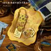 Marcador de Libro Retro Pintura al Óleo Recortado Van Gogh Metal Regalo Estudiante Regreso a Clases Regalo de Cumpleaños Clásico Creativo Regalo para Niña