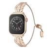 [Fotografía] Adecuado para Apple Watch Generaciones 1-8 Alas Metálicas de Alta Calidad con Cadena de Ajuste de Diamantes Correa para Apple Watch