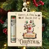 Billetera Nueva Navideña Transfronteriza Decoración Navideña Señal de Madera Colgante Creativo Manualidades de Madera DIY Colgante Navideño