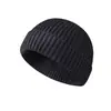 Gorra de punto corta de invierno transfronteriza tipo melón Hip Hop Hipster Gorra de terrateniente para hombres y mujeres Cálida Gorra de frío para pullover