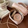 Bolso Cruzado Versátil Ins para Mujer 2026 Nuevo Bolso de Mano de Moda Bolso de Cadena Acolchado Bolso de Hombro de Nicho Clutch