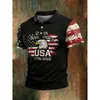 Nueva Colección Primavera Verano 2026 Sitio Independiente de Amazon Más Vendido Cuello Camisero para Hombre Manga Corta Estampado Digital Camisa Polo Europea y Americana