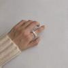 Celebridad de Internet Venta Caliente Anillo Abierto Completo Diamante Circonita Alto Sentido Pequeño Super Brillante Ajustable Temperamento Socialité Moda