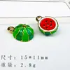 Collar Pulsera Pendientes Colgantes Serie Frutas Mini Esmalte Goteante Nueva Moda Transfronteriza Europea y Americana Charms Accesorios DIY